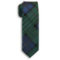 Green & Blue Capelle Collection Plaid Narrow Tie